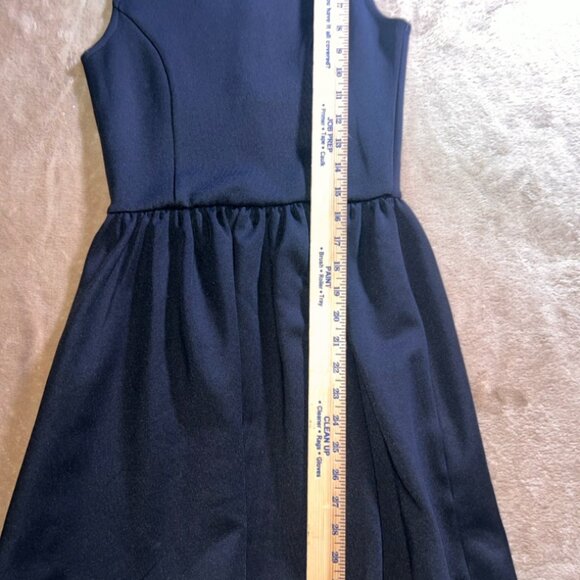 Divided by H&M‎ Women 6 Solid Black Sleeveless Fit Flare Zip Back Dress (V) - Picture 7 of 8